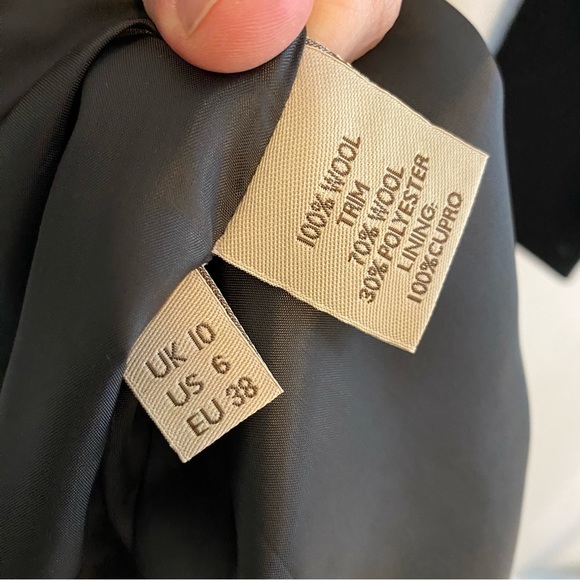 Orla Kiely Black Long Sleeve Wool Dress Size 6 EUC - Picture 9 of 13